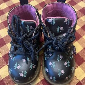 Toddler Girl Floral Boots